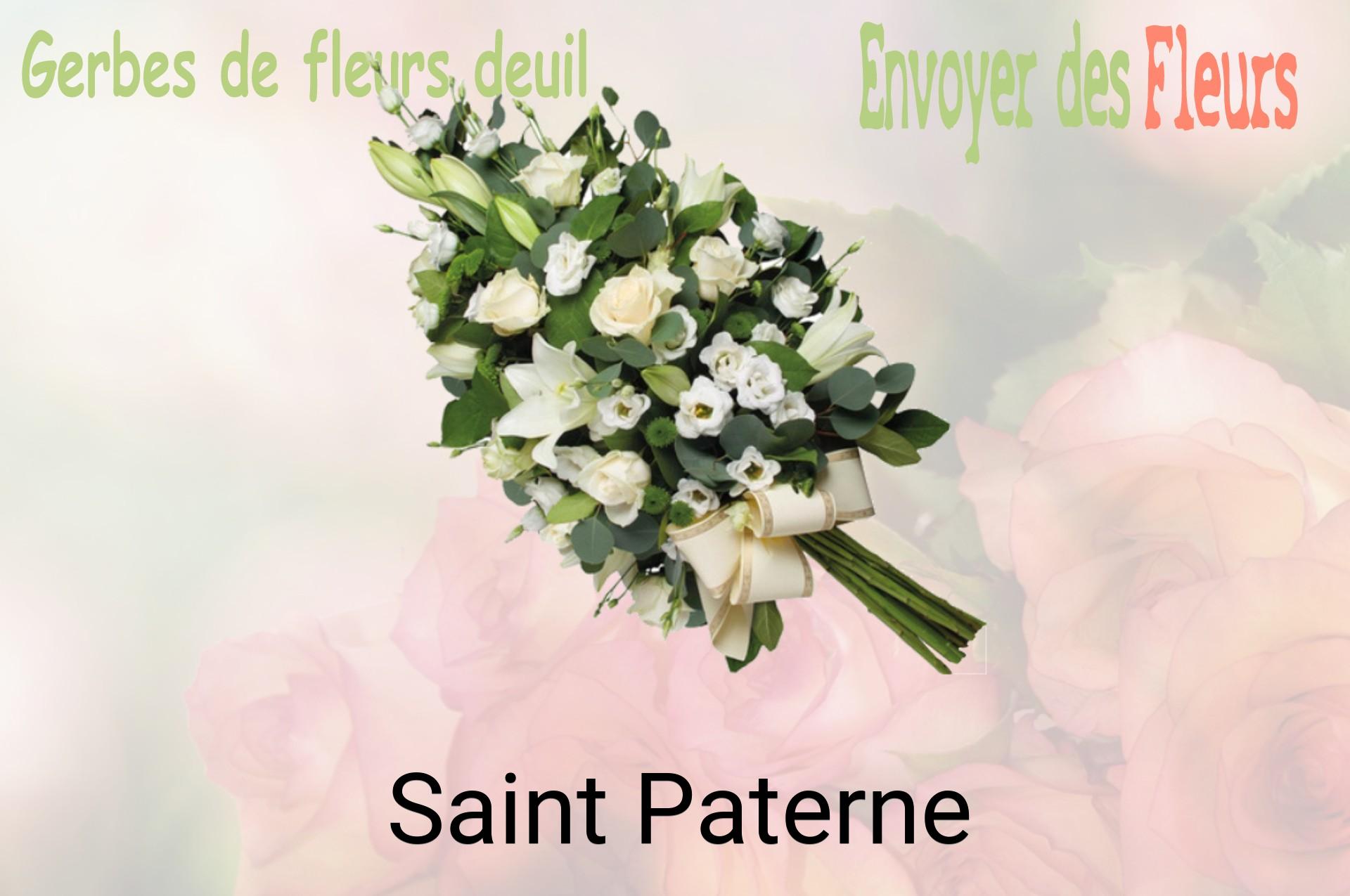 Gerbe de fleurs de deuil livrée à Saint-Paterne
